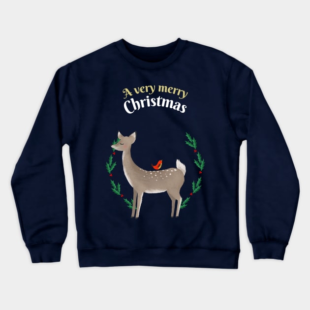A Very Merry Christmas Crewneck Sweatshirt by Eclectic Assortment